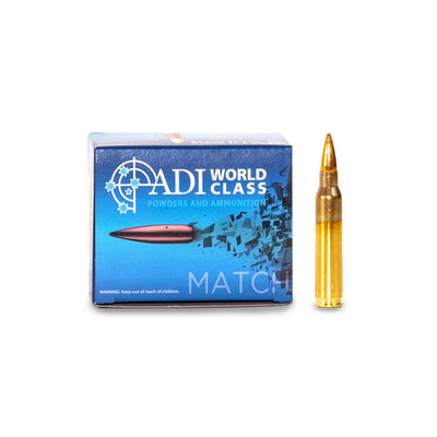 ADI World Class .223 Rem 69gr Sierra Matchking HPBT Bullets