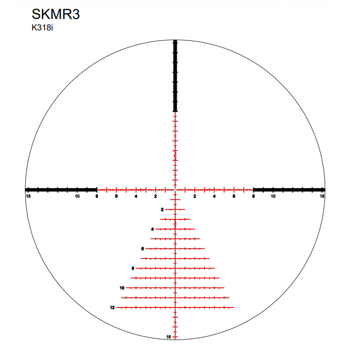 Kahles K318i 3,5-18x50 Illuminated Scope  reticle skmr3