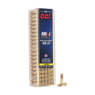 CCI Mini Mag .22 LR HP 36gr Varmint Bullets buy online ireland