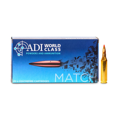 ADI World Class .243 Win 87gr Hornady V-Max Bullets red mills outdoor pursuits gun shop