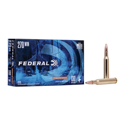 Federal .270 Win Power-Shok Jacketed SP 130gr Bullets  buy online from red mills outdoor pursuits kilkenny ireland