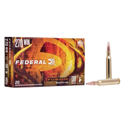 Federal Fusion .270 Win. 130gr Bonded SP Bullets  buy online from red mills outdoor pursuits kilkenny ireland