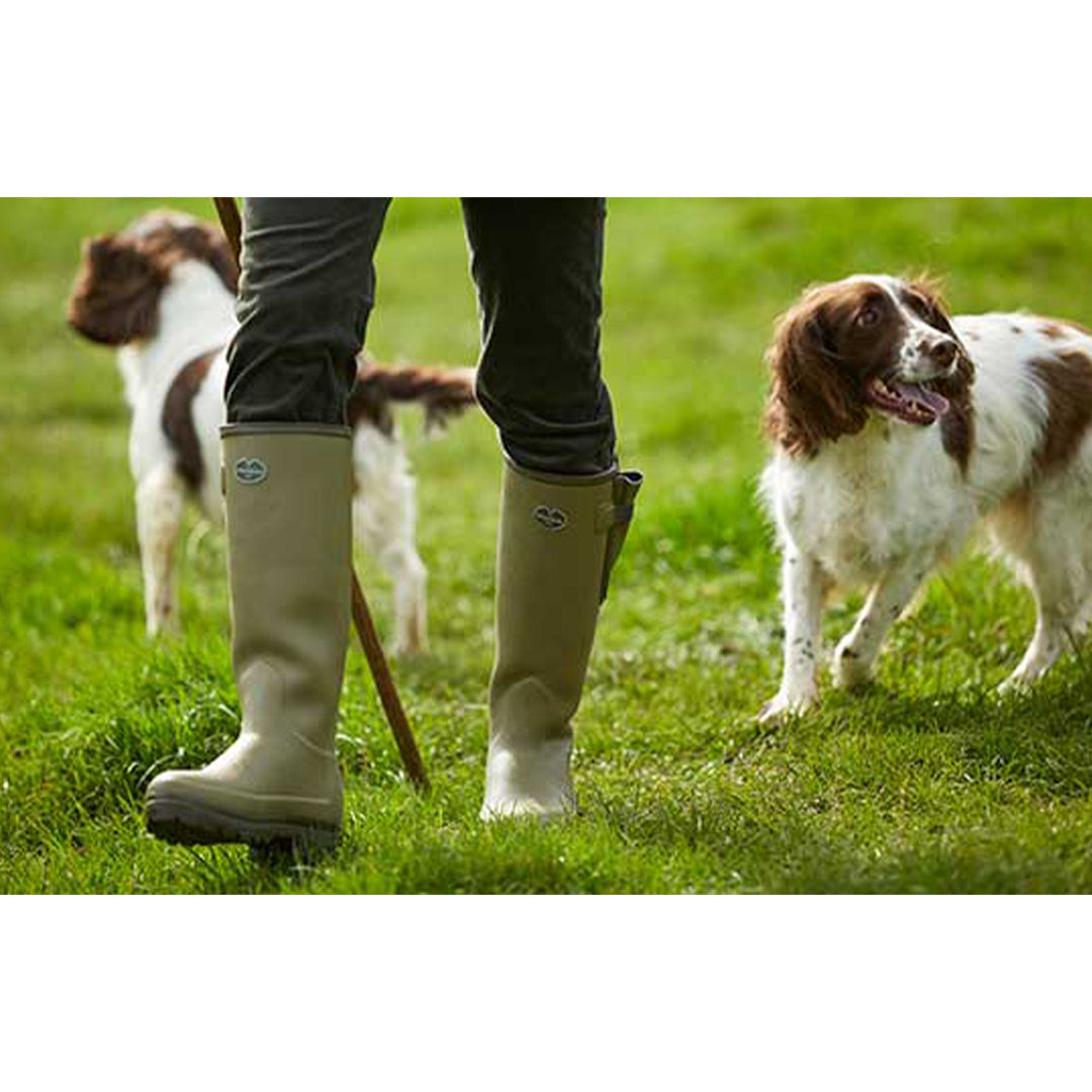 Le Chameau Men s Vierzon Jersey Lined Wellington Boots in Vert Chameau Olive RED MILLS Outdoor Pursuits