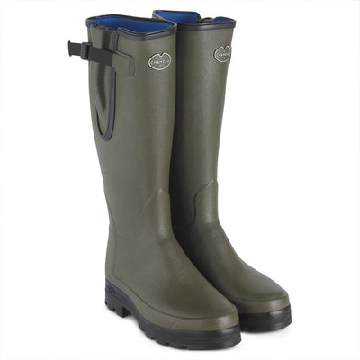 Le Chameau Men's Vierzonord Neoprene Lined Wellington Boots in Vert Chameau available online from red mills outdoor pursuits kilkenny ireland - footwear