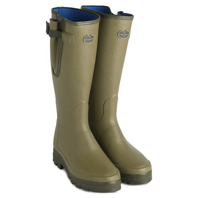 Le Chameau Men's Vierzonord Neoprene Lined Wellington Boots in Vert Vierzon available from red mills outdoor pursuits store