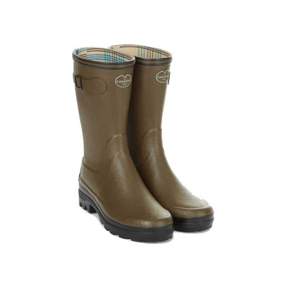 Le Chameau Women's Giverny Jersey Lined Bottillon Boots in Vert Chameau buy online ireland