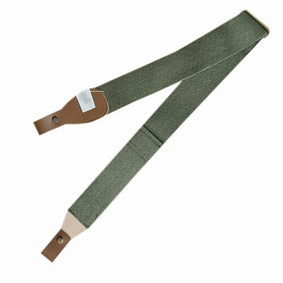 Rifle Sling in Olive Green Canvas & Light Brown Leather red mills outdoor pursuits