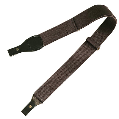 Rifle Sling in Brown Canvas & Dark Brown Leather red mills outdoor pursuits