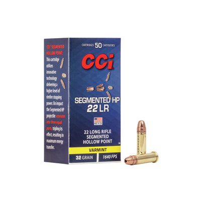CCI .22 LR Segmented HP 32gr Varmint Bullets