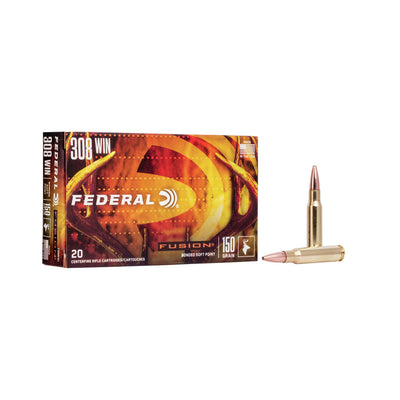Federal Fusion .308 Win 150gr SP Bullets buy online from red mills outdoor pursuits gun shop kilkenny ireland